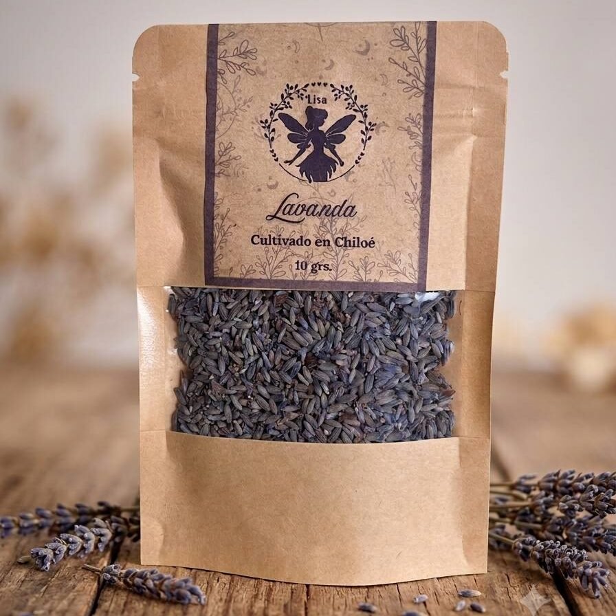 Flores de Lavanda Premium | Infusión y Relajación Natural | Cultivado en Chiloé - 10 grs.